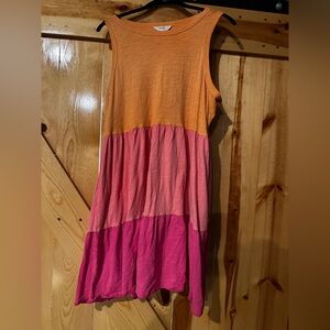 Colorful Sleeveless Tiered Dress